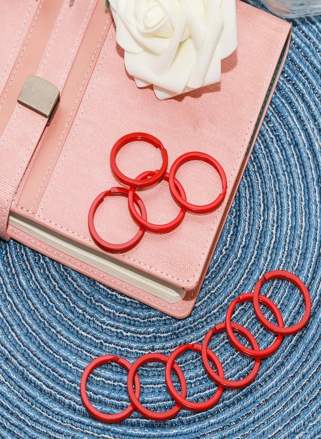 Pocoxll 10 Pcs Keychain Rings,Split Key Rings for Keys Organization and Decoration（Red） - Image 4